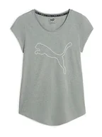 Koszulki sportowe damskie - Puma Koszulka "Performance Heather" w kolorze szarym - miniaturka - grafika 1