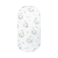 Ochraniacze do łóżeczka - Bawełniane prześcieradło z gumką 70x140 cm Gąski - miniaturka - grafika 1