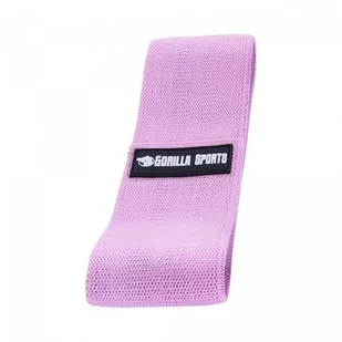 Guma fitness materiałowa do ćwiczeń Gorilla Sports różowa S - Gumy, taśmy, ekspandery - miniaturka - grafika 1