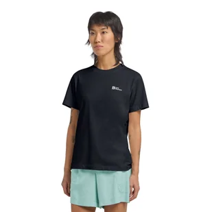 Damska koszulka Jack Wolfskin ESSENTIAL T W dark navy - L - Koszulki i topy damskie - miniaturka - grafika 1