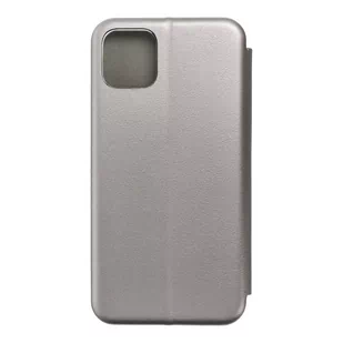 Forcell Kabura Book Elegance do iPhone 11 PRO MAX stalowy - Etui i futerały do telefonów - miniaturka - grafika 1