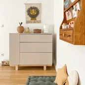 Półki i regały dla dzieci - Komoda beżowa kaszmir basic - miniaturka - grafika 1