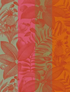 Le Jacquard Fran ais Ręcznik kuchenny Fruits Exotiques Pomarańczowy - Ściereczki, gąbki, czyściki - miniaturka - grafika 1