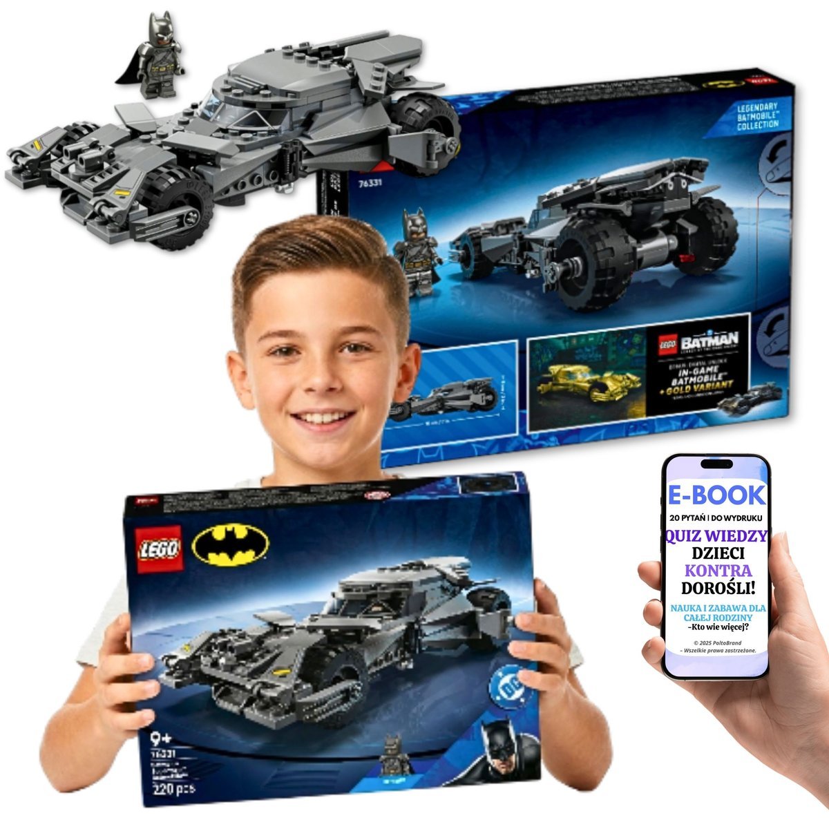 LEGO BATMOBIL Batman v Superman (76331) LEGO Batman Dla Chłopca 9 10 11 12 Lat + E-BOOK-2