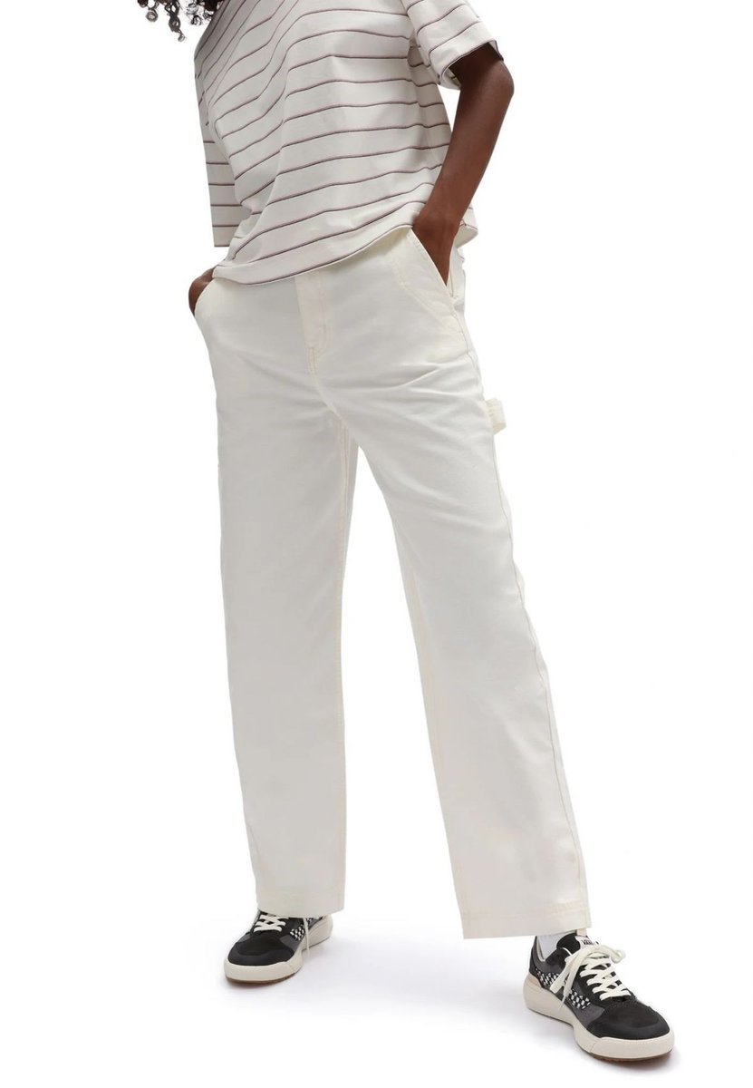 pantaloni donna vans vn0a5jhjfs81 wn ground marshmallow