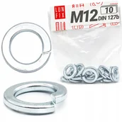 Śruby i nakrętki - Podkładka sprężysta M12 sprężynowa DIN 127 płaska ocynkowana 10szt. - miniaturka - grafika 1