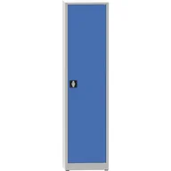 Pozostałe wyposażenie warsztatu - Warsztatowa szafa półkowa na narzędzia KOVONA, 4 półki, spawana, 508 x 500 x 1950 mm, szara / niebieska - miniaturka - grafika 1
