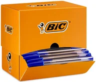 Długopisy - BIC Zestaw długopisów Cristal Original, niebieski, grubość kreski 0,4 mm, opakowanie 150 sztuk, idealne do biura, biura domowego lub szkoły - miniaturka - grafika 1