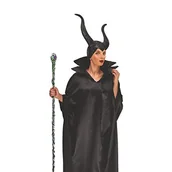 Płaszcze damskie - Witaj-Zestaw Czarownica Malefic płaszcz i kapelusz, jeden rozmiar Akcesoria damskie, czarny, 19132 - miniaturka - grafika 1