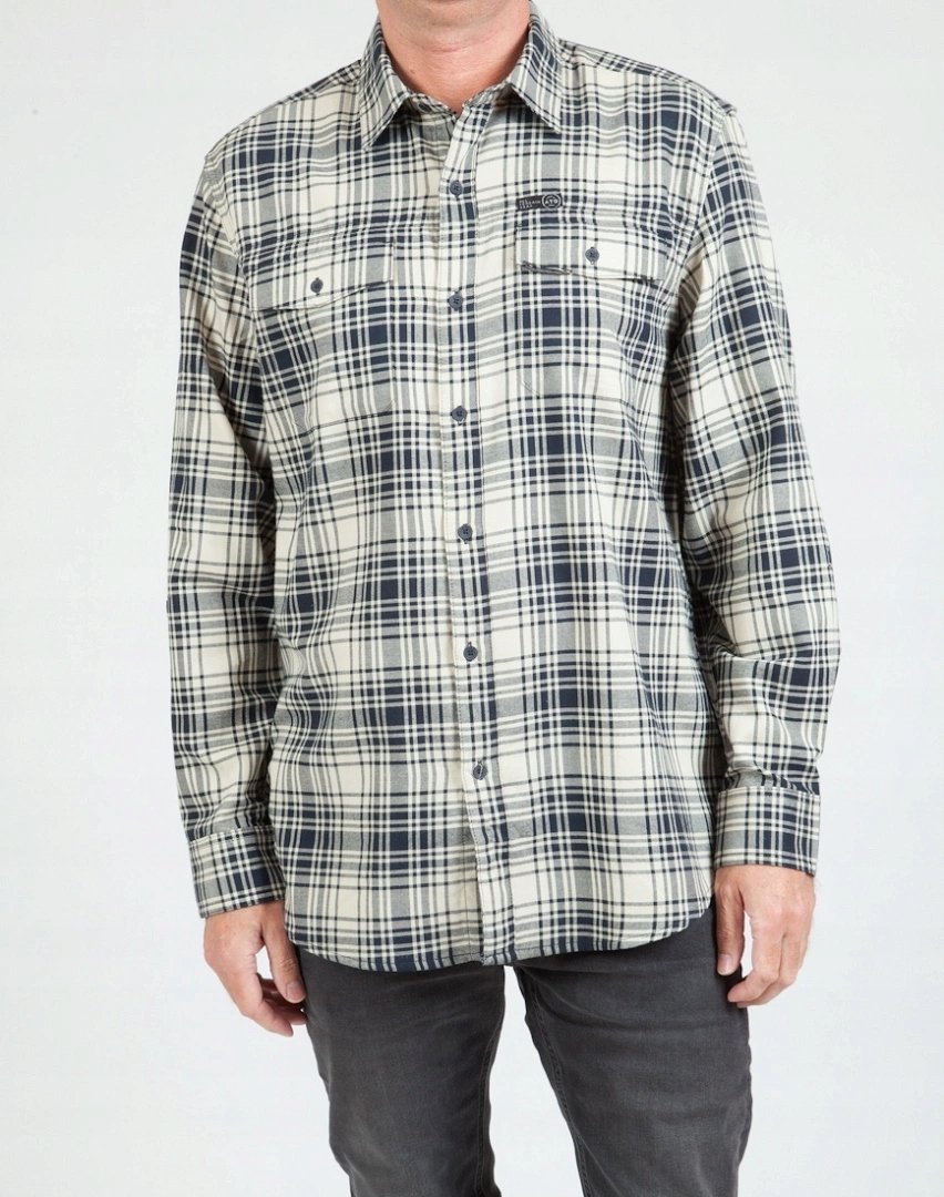 WRANGLER TWO POCKET UTILTY SHIRT PELICAN W5C3ENC16 xs