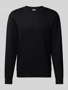 Bluza z prążkowanymi wykończeniami model ‘EMANUEL’ - Koszulki męskie - miniaturka - grafika 1