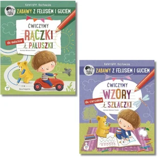 Pakiet Zabawy z Felusiem i Guciem. Ćwiczymy wzory i szlaczki; Ćwiczymy rączki i paluszki - Katarzyna Kozłowska - książka - Literatura popularno naukowa dla młodzieży - miniaturka - grafika 1