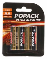 Baterie i akcesoria - 4 Sztuki 4X Bateria Alkaliczna Popack Lr6 R6 Aa - miniaturka - grafika 1
