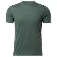 Koszulki męskie - Reebok Męska koszulka z długim rękawem, czarna, L, Czarny, S - miniaturka - grafika 1