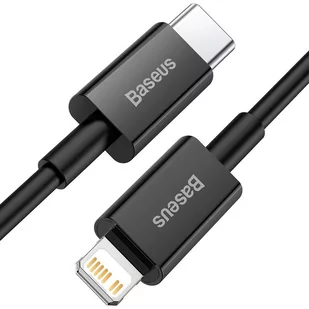 Baseus Superior kabel USB Typ C - Lightning do szybkiego ładowania Power Delivery 20 W 1 m czarny (CATLYS-A01) - Kable USB - miniaturka - grafika 2