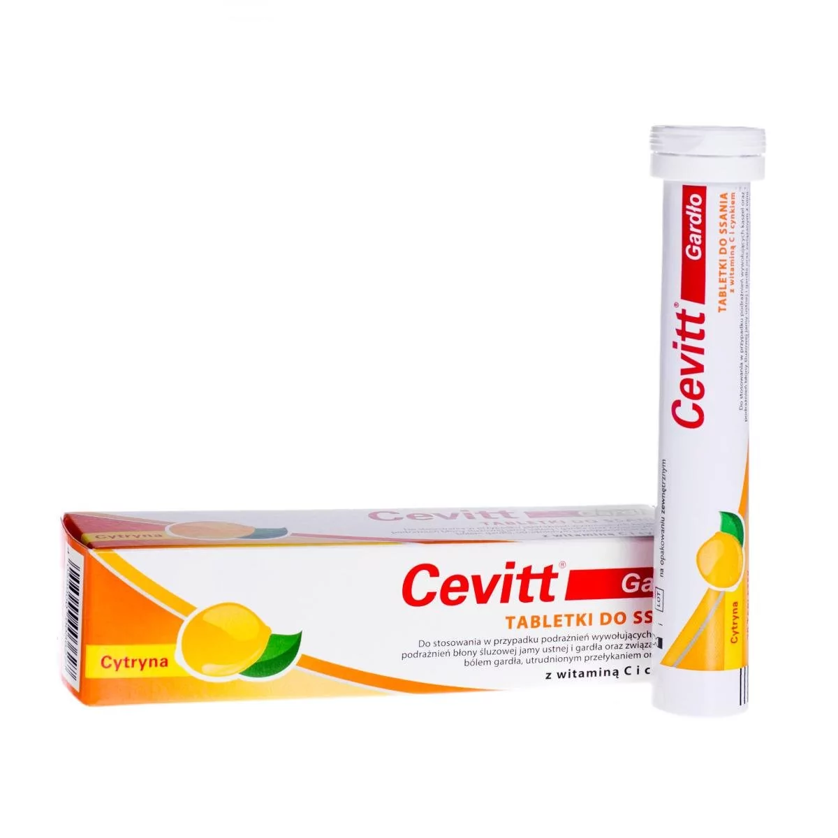 ALPEN PHARMA AG S.A. Cevitt Gardło z witaminą C i cynkiem smak cytrynowy 20 tabletek 5075351