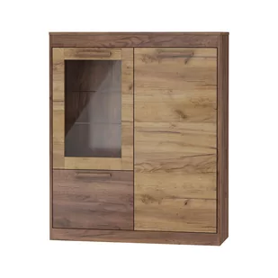 Kredens N2DW MXS-27 Maximus MebloCross Sonoma Jasna / Biały Połysk - Kredensy - miniaturka - grafika 1