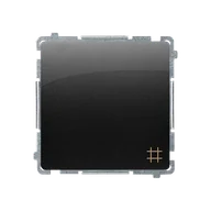 Wyłączniki światła i elektryczne - Wyłącznik krzyżowy BASIC - czarny mat - miniaturka - grafika 1