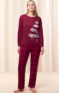 Piżamy damskie - Triumph świąteczna piżama damska Winter Moments PK Buttons X 10216522, Kolor czerwony, Rozmiar 38, Triumph - Primodo.com - miniaturka - grafika 1
