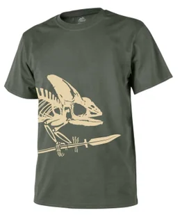 T-Shirt Helikon-Tex "Full Body Skeleton" - Oliwkowa ziekeń - Odzież taktyczna i umundurowanie - miniaturka - grafika 1
