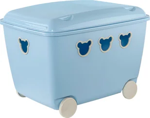 Branq Pojemnik na zabawki 55L BranQ Teddy niebieski - Pojemniki na zabawki - miniaturka - grafika 1