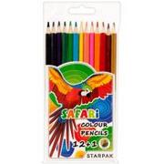 Starpak Kredki ołówkowe 12 kolorów Safari 375565