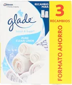 Odświeżacze powietrza - Odświeżacz powietrza Glade One Touch Recambio Pure Clean Linen 200 ml (5000204992250) - miniaturka - grafika 1