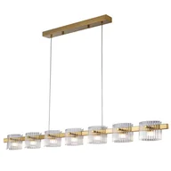 Lampy sufitowe - Lampa wisząca baccio led złota 120 cm ST-DL8520 - miniaturka - grafika 1