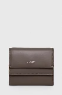 Portfele - Joop! portfel skórzany damski kolor brązowy - grafika 1