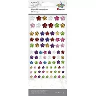 Zabawki kreatywne - Kryształki samoprzylepne kwiatki mix 84szt - miniaturka - grafika 1