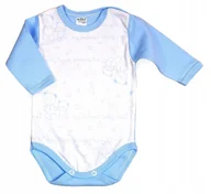 Body dla niemowląt - Body długi rękaw MISIE NIEBIESKIE r 110 KLEKLE - miniaturka - grafika 1