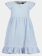 Sukienki i spódniczki dla dziewczynek - Blue Seven Sukienka letnia 919048 X Błękitny Regular Fit - miniaturka - grafika 1