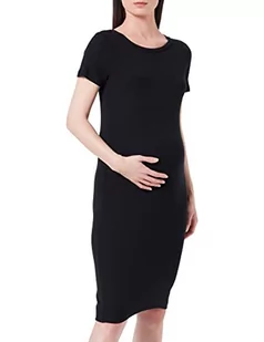 MAMALICIOUS Women's MLSANNY S/S sukienka z dżerseju ABK A. Sukienka, czarna, XS - Sukienki ciążowe - miniaturka - grafika 1
