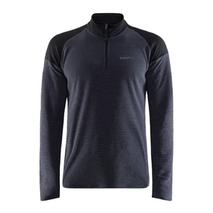 Męska Bluza CRAFT CORE EDGE THERMAL MIDLAYER M 1909502-999995 – Czarny - Bluzy sportowe męskie - miniaturka - grafika 1