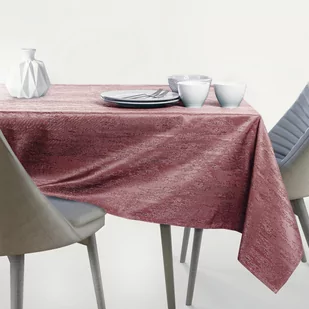 Obrus Vesta Różowy Tłoczony Nowoczesny 150x260 owal AmeliaHome - TCLOTH/AH/VESTA/HMD/OLDROSE/O150X260 - Obrusy i serwetki - miniaturka - grafika 2