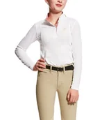 Koszulki jeździeckie - Ariat Koszulka SUNSTOPPER młodzieżowa - white - miniaturka - grafika 1
