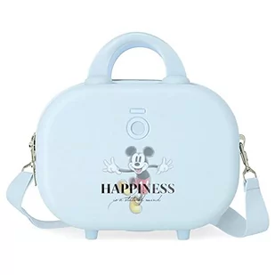 Disney Mickey Happiness Neceser Adaptable Obudowa na messenger Niebieski 29x21x15 cms Sztywny ABS 9,14L 2,52 kg, niebieski, Neceser Adaptable con Bandolera, kosmetyczka z paskiem na ramię - Kosmetyczki, organizery i kuferki - miniaturka - grafika 1