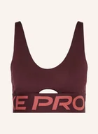 Biustonosze - Nike Biustonosz Sportowy Pro Indy Plunge rot - miniaturka - grafika 1
