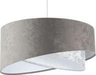 Lampy sufitowe - Lampa wisząca Lumes Szara welurowa lampa wisząca nad stół - EXX14-Felina - miniaturka - grafika 1