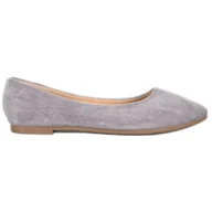 Baleriny - Klasyczne Zamszowe Baleriny VINCEZA szare - Vinceza - miniaturka - grafika 1