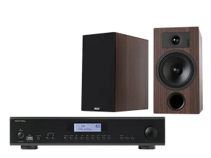 Rotel A14 MkII (czarny) + Tesi 3 (mokka) - Zestawy stereo - miniaturka - grafika 1