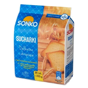 Sonko Sucharki tradycyjne 225 g - Pieczywo chrupkie - miniaturka - grafika 1