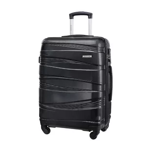 Walizka Porto ABS020B 1, 45x25x68 cm, czarna - Walizki - miniaturka - grafika 1