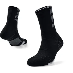 Skarpetki Under Armour  Playmaker Mid-Crew black  L - Skarpetki męskie - miniaturka - grafika 1