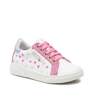Buty dla dziewczynek - Sneakersy GUESS - FI7MIL ELE12  WHITE - grafika 1