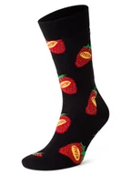 Skarpetki damskie - Happy Socks Skarpety unisex Kobiety,Mężczyźni czarny|czerwony wzorzysty, 41-46 - miniaturka - grafika 1
