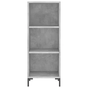 Wysoka szafka, szarość betonu, 34,5x34x180 cm Lumarko! - Szafki do salonu Wysoka szafka, szarość betonu, 34,5x34x180 cm Lumarko! - Szafki do salonu - miniaturka - grafika 9