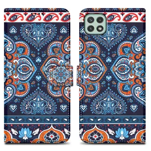 Etui ochronne Cadorabo do Samsung Galaxy A22 5G Etui Design Blue Etui na telefon komórkowy Etui ochronne Etui magnetyczne Pokrowiec na etui - Etui i futerały do telefonów - miniaturka - grafika 1