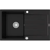 Zlewozmywaki - Mexen Bruno zlewozmywak granitowy 1-komorowy z ociekaczem 900 x 500 mm, czarny - 6513791010-77 - miniaturka - grafika 1
