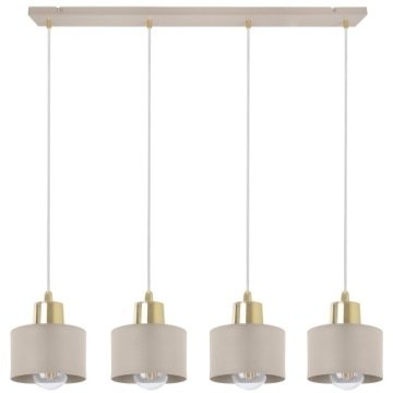 Lampa Wisząca Sufitowa Żyrandol Panta Beżowa Złota Loft Do Kuchni Jadalni